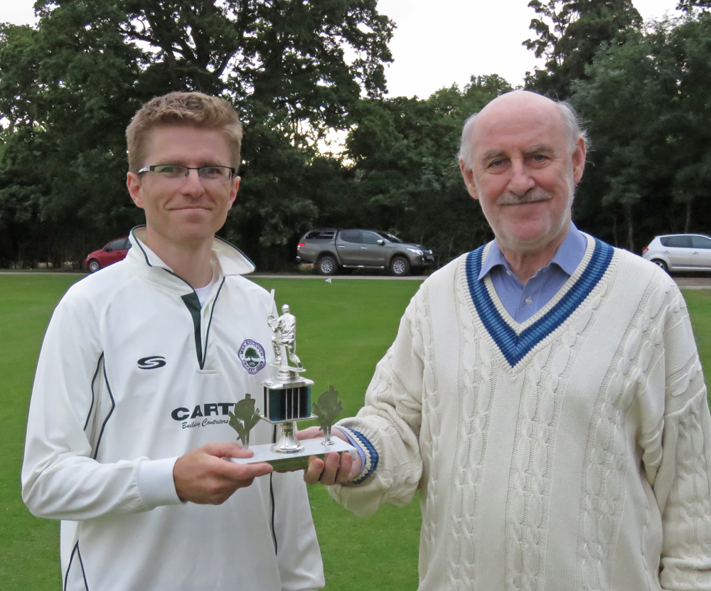 Captain Ed Puddick, the trophy and the Town Mayor