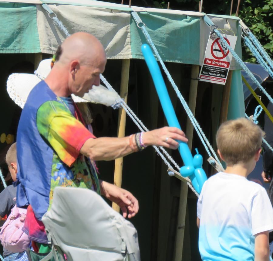 Balloon man with a new sword