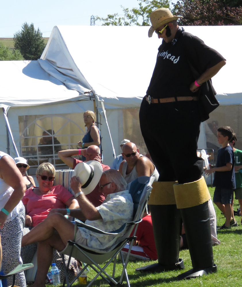 You could chat to the stilts man...