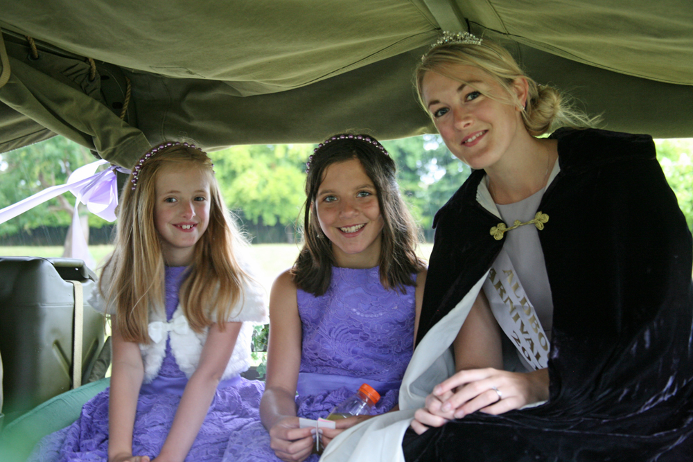 Carnival Queen Carla Keen with her attendant Princesses