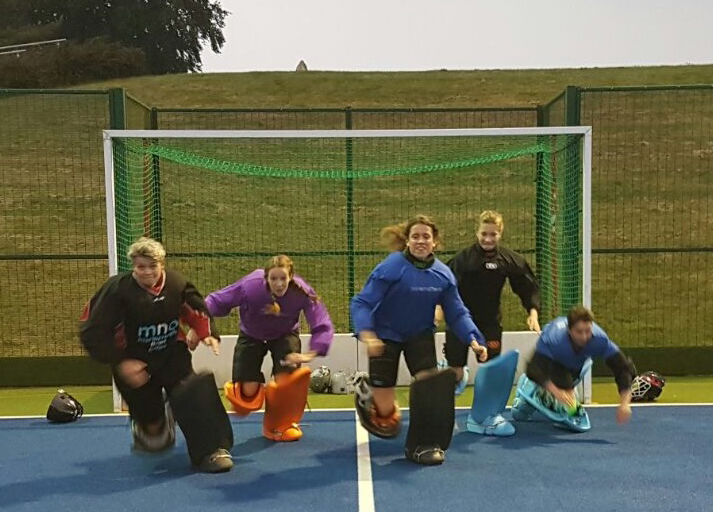 The goalies' training session that went round the Twitter-sphere