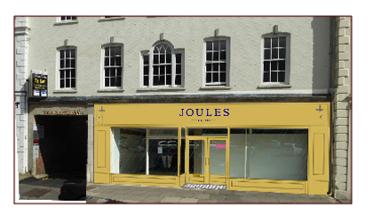 The design for Joules' new shop