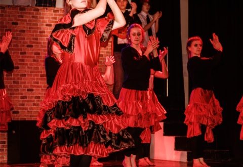 Rosie Amos, who plays Carmen, in a dance scene from Fame