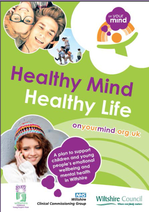 The cover of the Wiltshire transformation plan for children & young people's mental health services