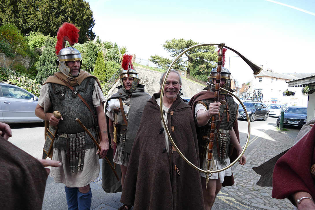 Roman Soldiers with Cornu