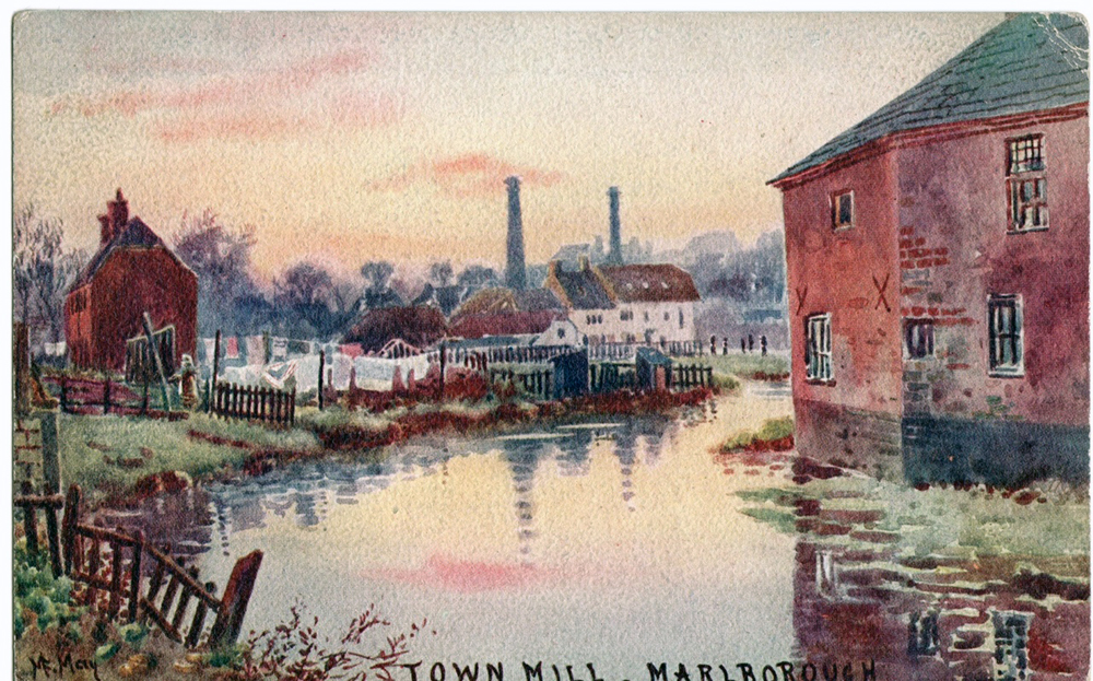 A 'yesteryear' view of Town Mill, Marlborough  
