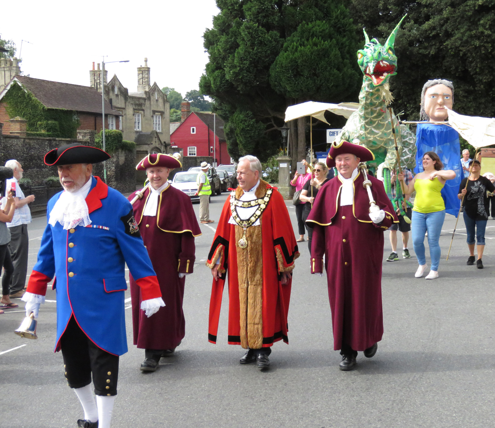 Tha Mayoral Party...don't look behind you - there's a dragon AND a cross Baron
