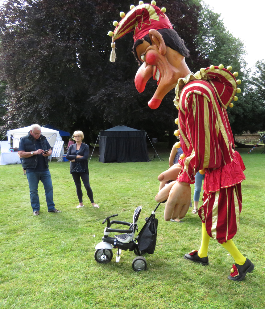 "Mr P's run off with someone's pushchair."