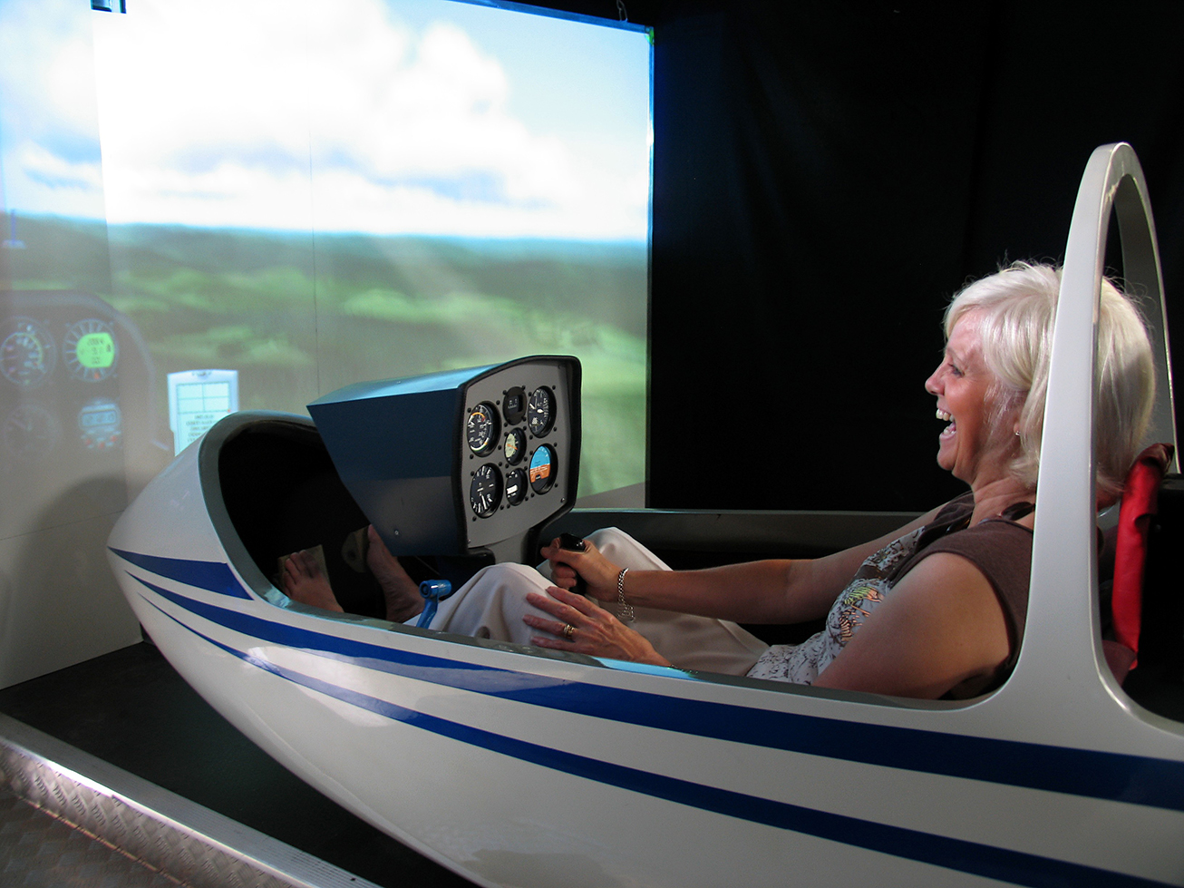 The British Gliding Association simulator at Ringmer - home of East Sussex Gliding Club