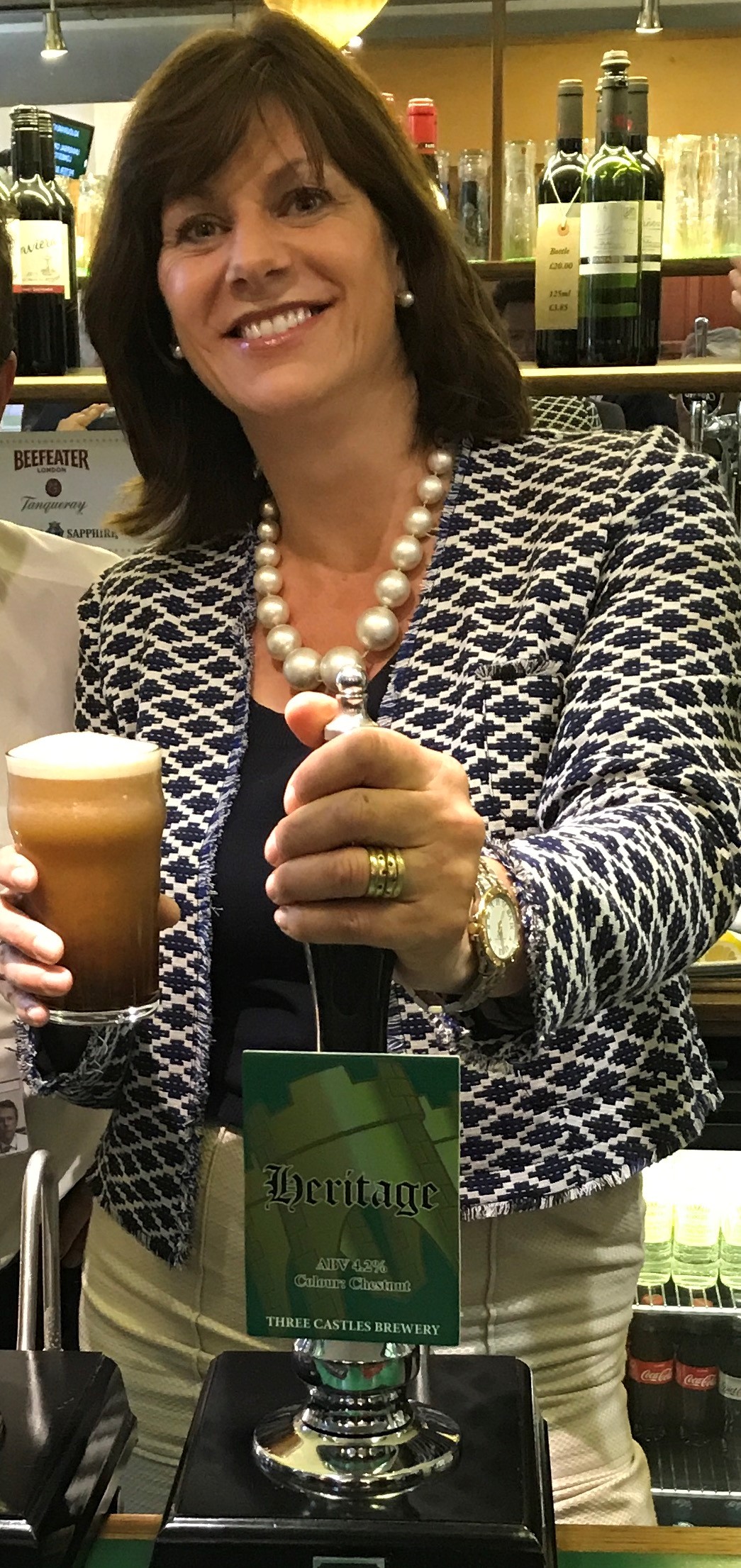 A good local pint from Pewsey's own There Castles Brewery