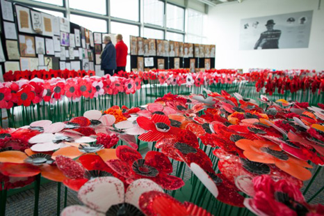Newbury’s own ‘Poppy field’ will be displayed on the first floor of the Dubai Duty Free Grandstand