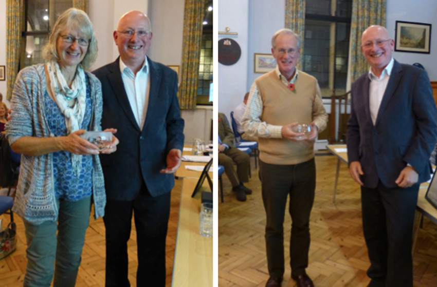 ARK Chairman Richard Clarke with Judy Pitts & with Dr Rodney Owen Jones