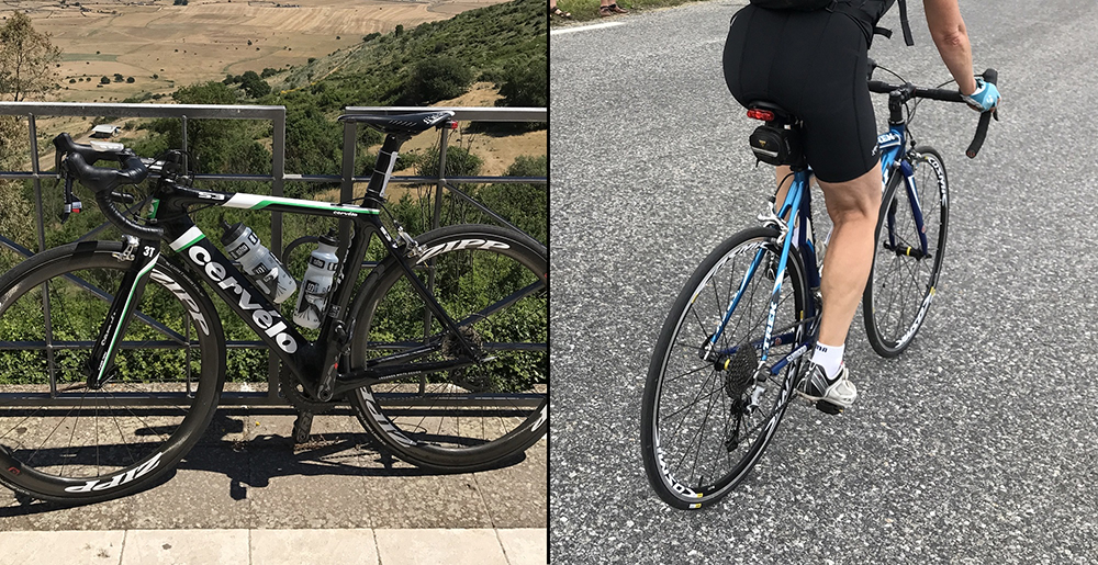 Cervelo S3 (left) Trek Madone (right)