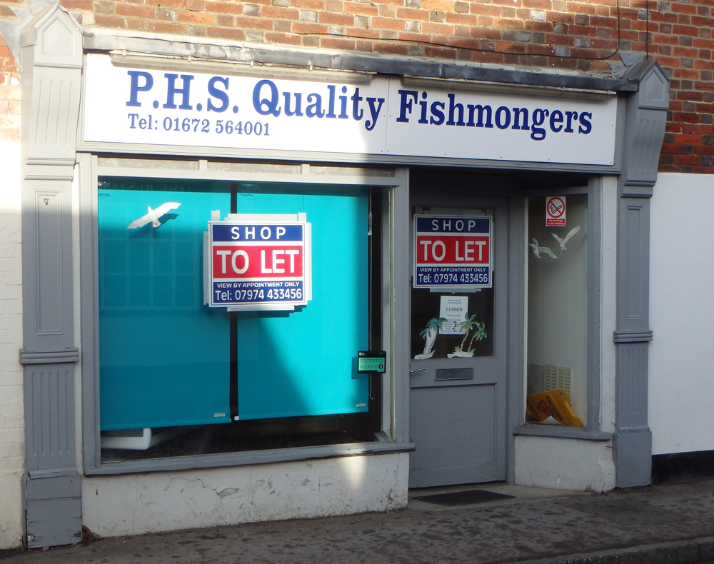 Pewsey's fish shop - closed