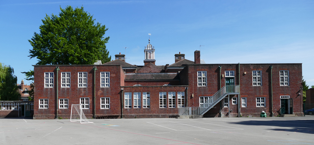 St Peter's School - rear view: what will happen to this iconic Marlborough building?