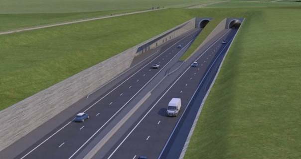 What the western entrance to the tunnel could look like 