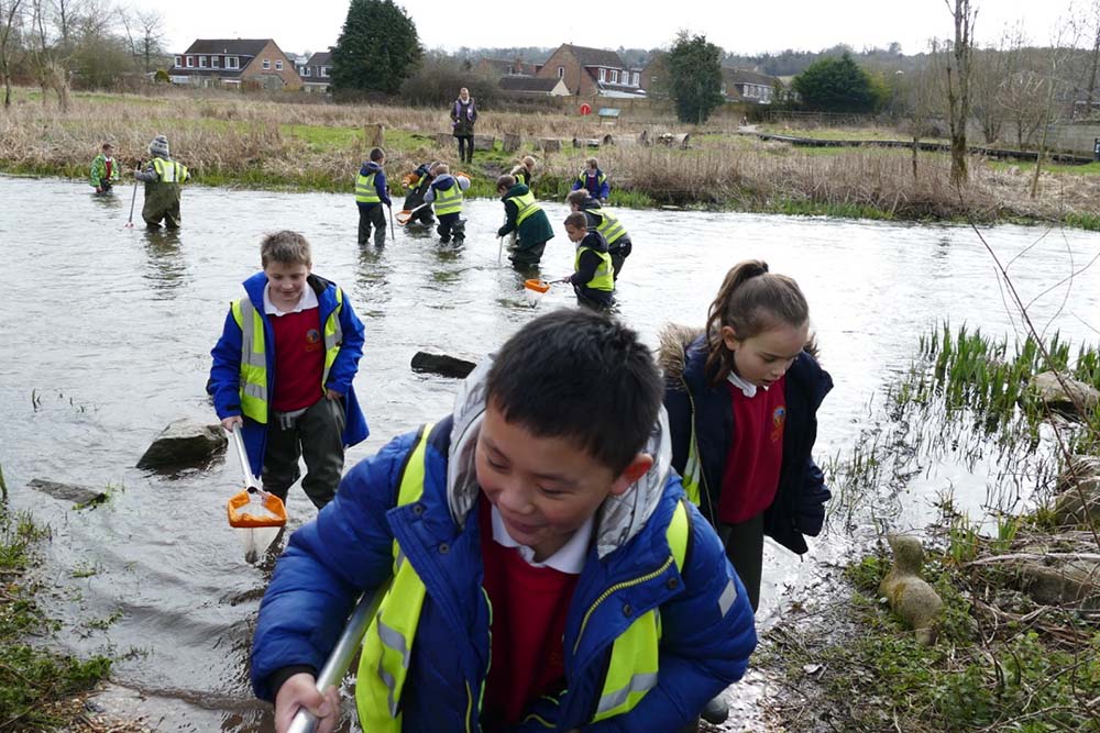 Mucking about in the river!