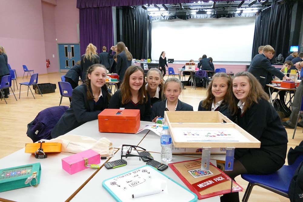 The Coding Box - Happy Puzzle Company and Year 7 students