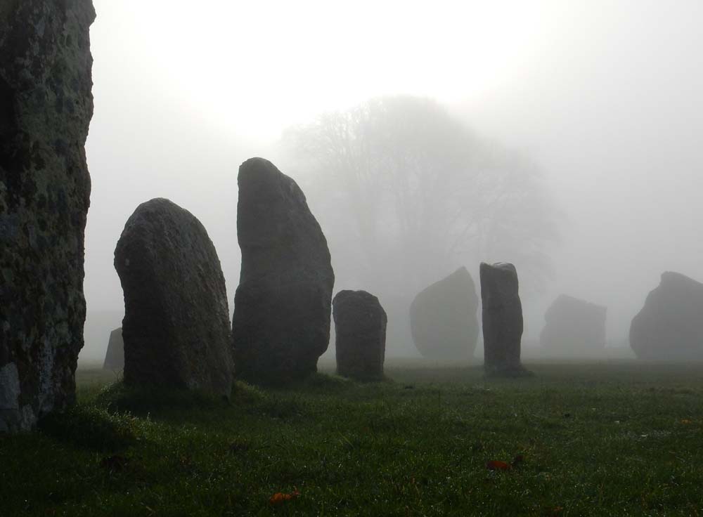 Avebury on a misty morning (copyright National Trust-Emma Weston)