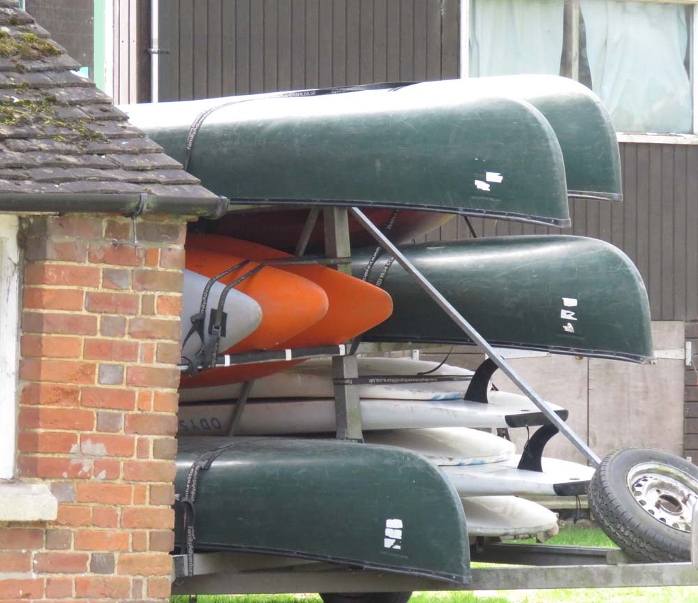 Some of the Centre's canoes