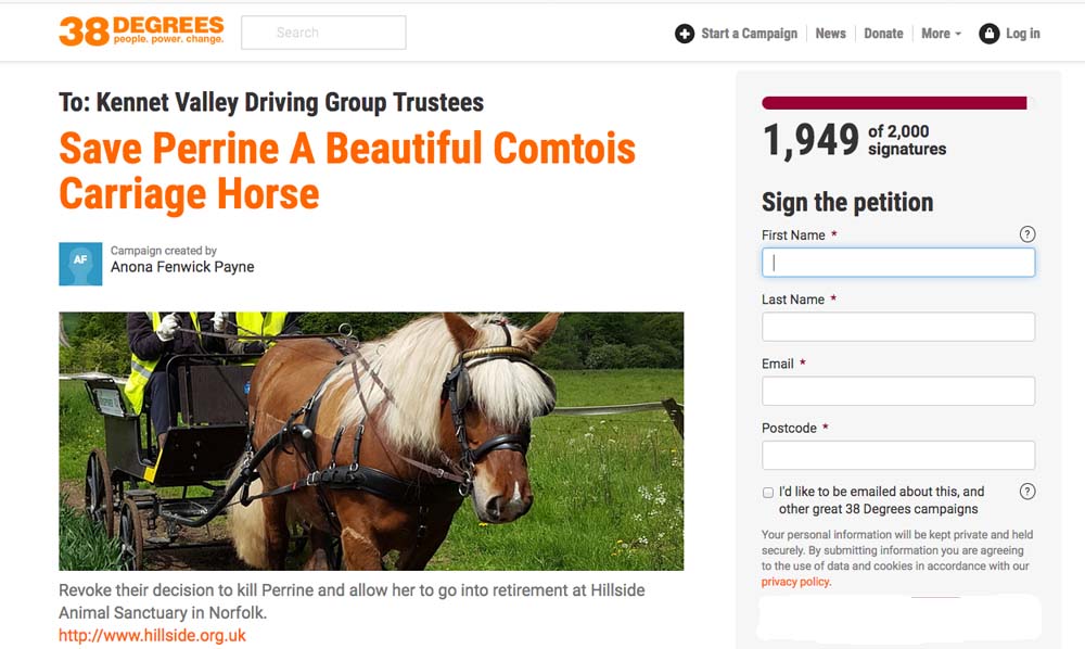 The petition at 9am on 1 April. This is not an active link - there is an active link below