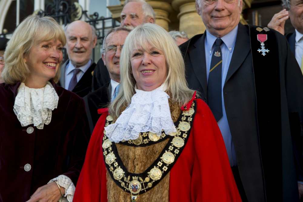 Mayor Lisa with the High Sheriff of Wiltshire, Mrs Nicky Alberry