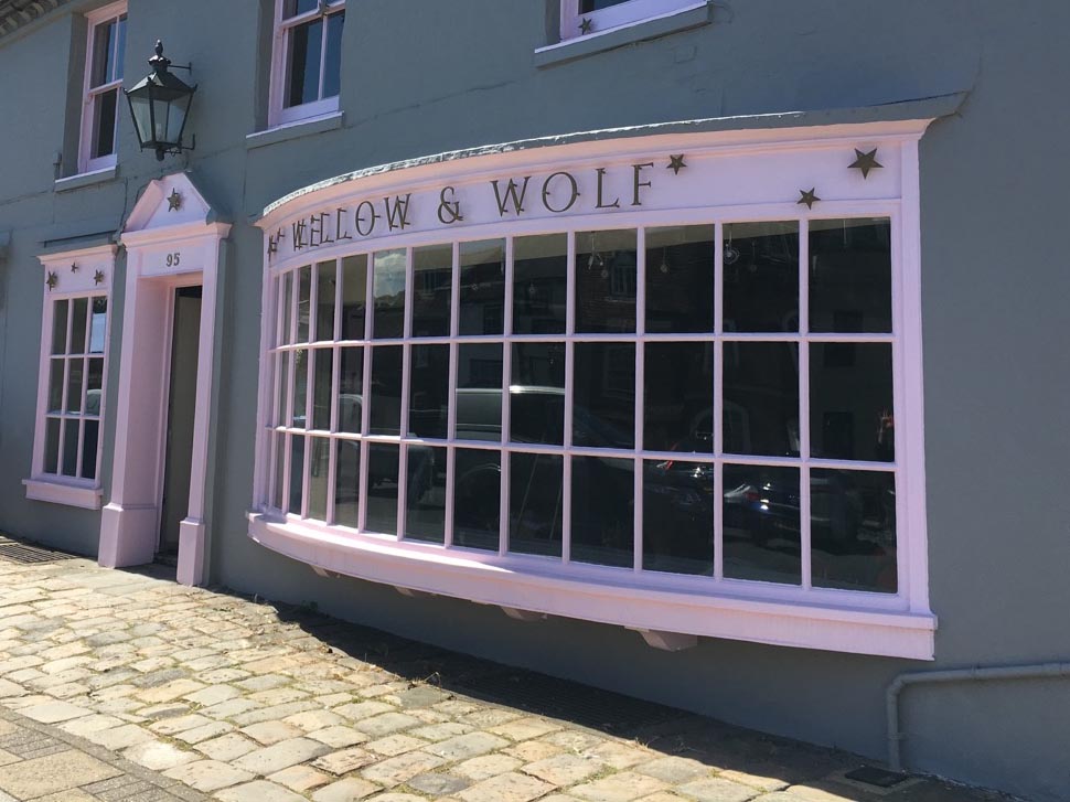 Willow & Wolf - at the St Peter's end of the High Street
