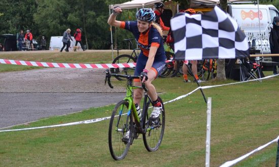 Kate Robson taking her first ever Cyclocross win