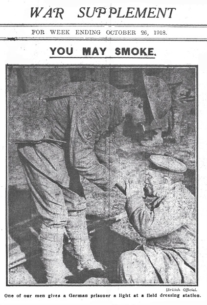 Part of the government's counter to German accusations the British were mistreating German POWs