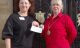 Ewa Sojka from Revitalise receives the grant cheque from Marlborough's Mayor, Councillor Lisa Farrelll