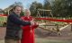 Mayor Lisa Farrell and Cllr Mark Cooper declare new Coopers Meadow Play Area formally open