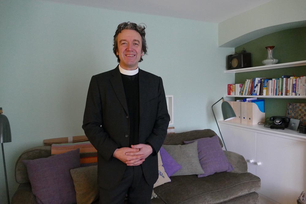 The new Bishop of Ramsbury, Revd Dr Andrew Rumsey at his home in Marlborough