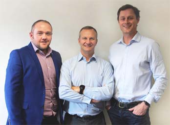 Foregenix directors (l to r): Chief Financial Officer, Paul Humpage, Chief Executive Officer Andrew Henwood & Chief Commercial Officer Benjamin Hosack
