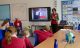 Fidelma Meehan and Jennifer Brisker from Save the Children speaking to Year 6 pupils at Marlborough St Marys