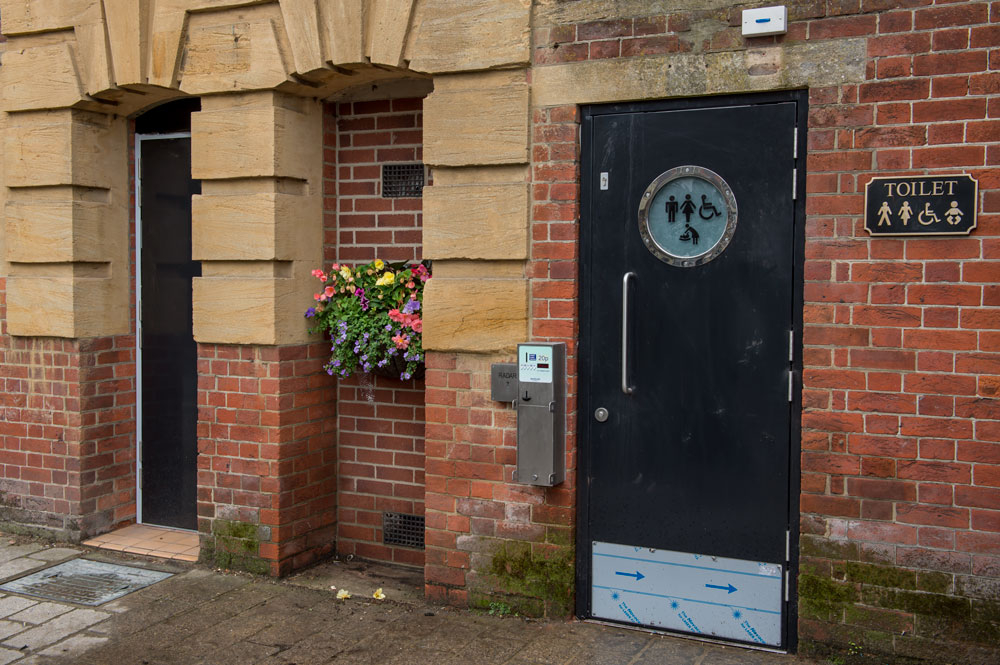 The new toilet in the Town Hall basement - due to open on Monday next week (1 July)