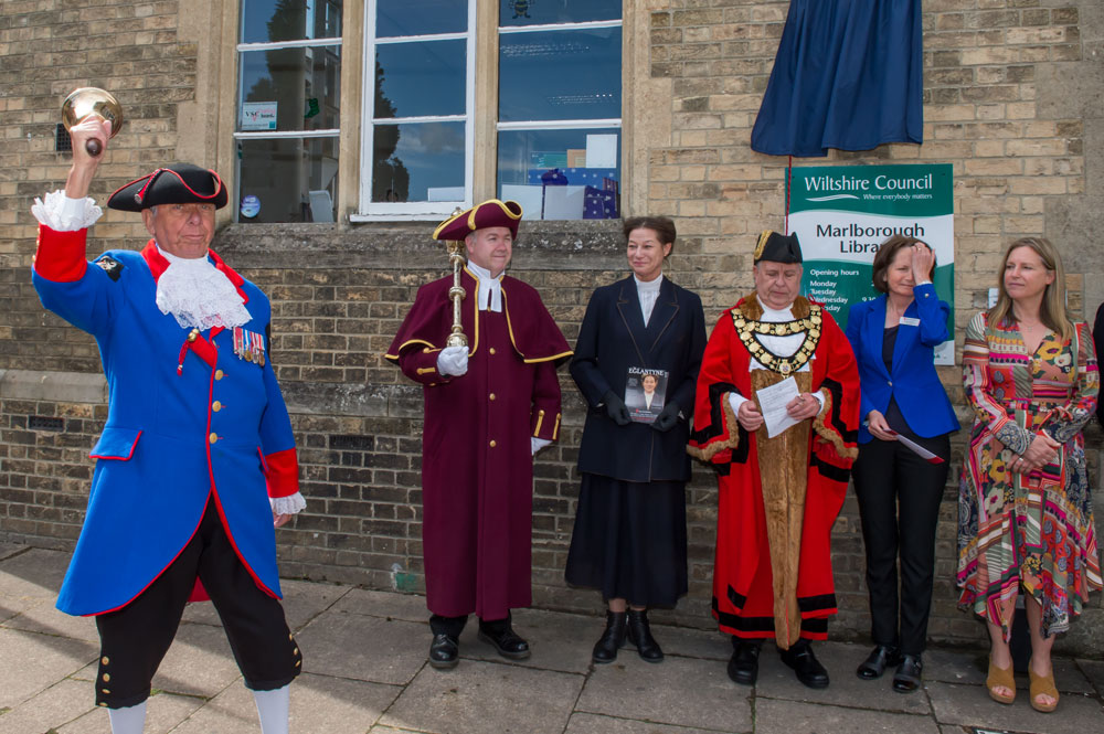 Town Crier Mike Tupman 'shouts' the introduction to proceedings
