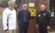 (l to r) Phil Davenport (Bowls Club), Chris Woodward (Tesco Community Champion) and Keith Marshall MYFC u18 and Over 50s Manager