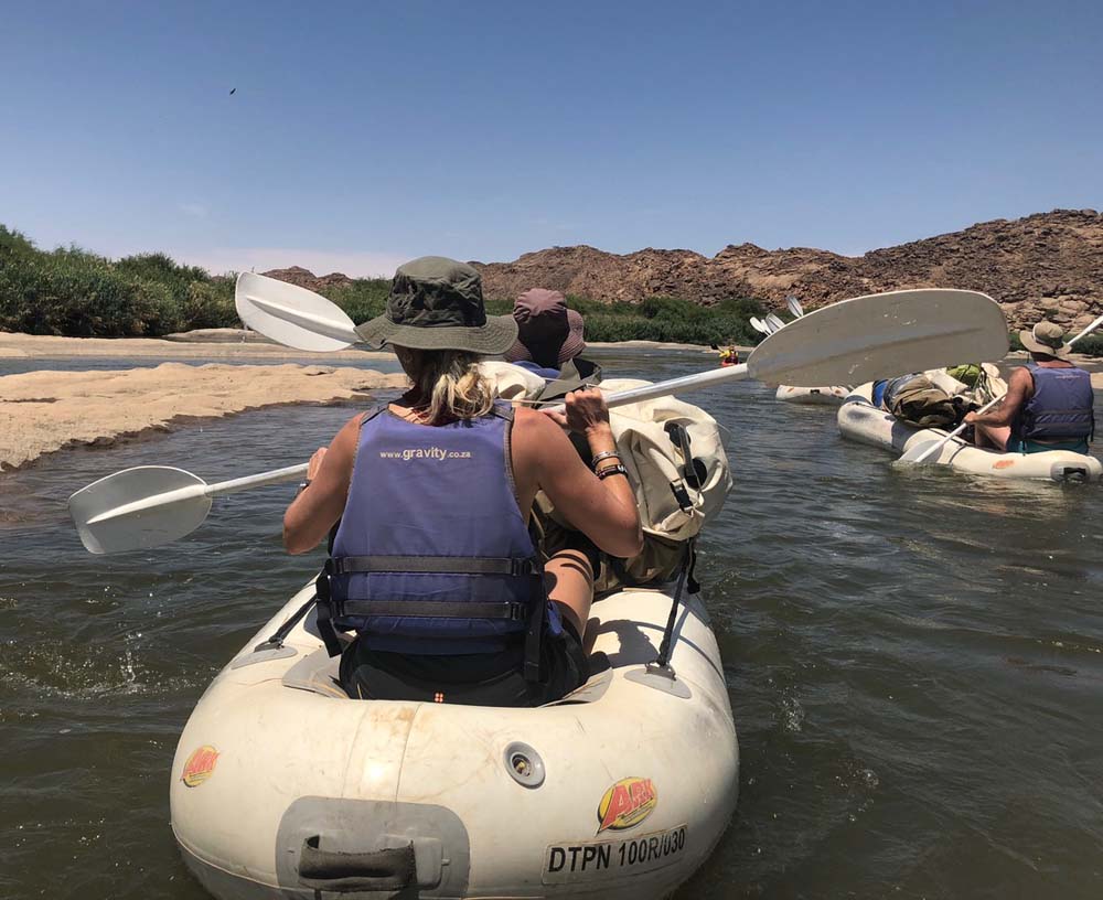 Namibia - setting off for some white water thrills