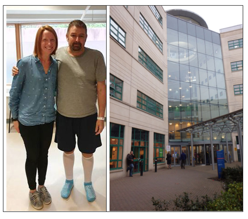 Beth Port meeting Kevin Lothian in hospital