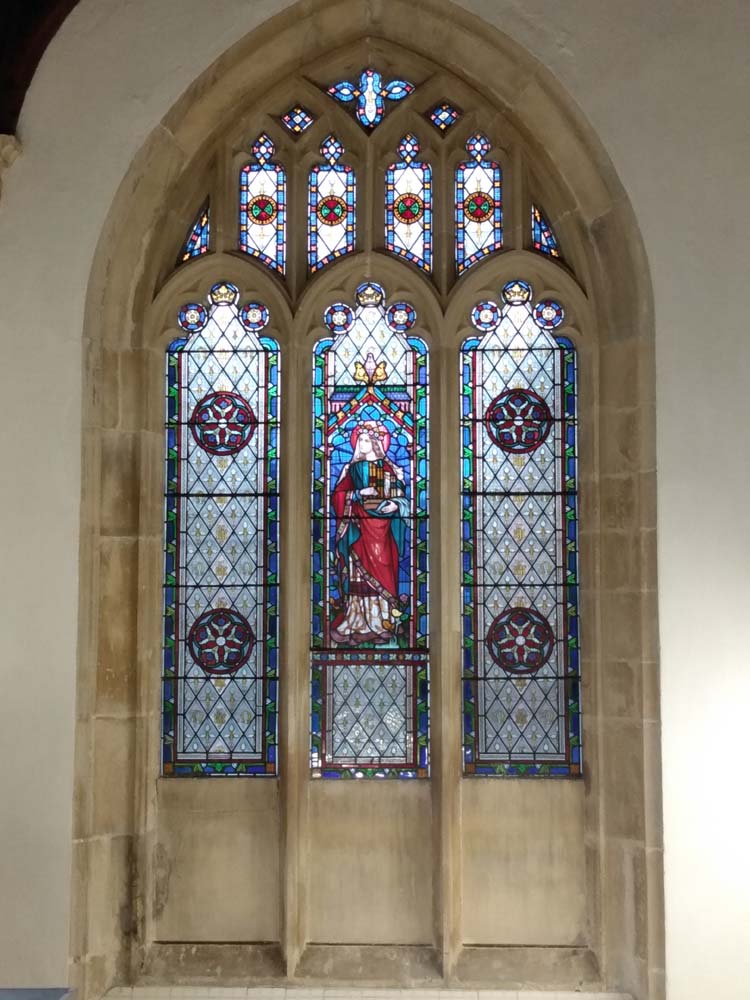 Sparkling stone work after the cleaning process along St Peter’s North Aisle 