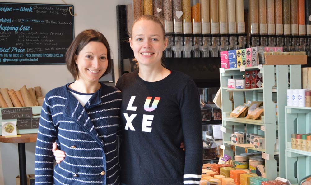 'Packaging Not Included' founder Hayley Lambert & assistant Katharine Graham
