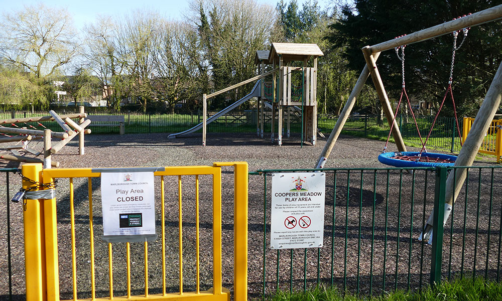 Coopers Meadow Childrens playground closed