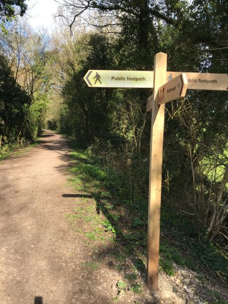 footpath sign