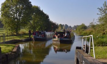 Bruce Boats' Hannah and Rebecca on the tranquil Kennet & Avon Canal bedwyn