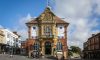Marlborough Town Hall adorned for LitFest - unfortunately now next year. pic: Ben Phillips