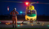 Wiltshire Air Ambulance at night - pic Terry Donnelly