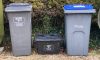 Bins - Rubbish (left) now on a different day - and week -to the other recycling