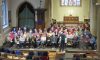 Marlborough Choral Society rehearsing in St Marys Church