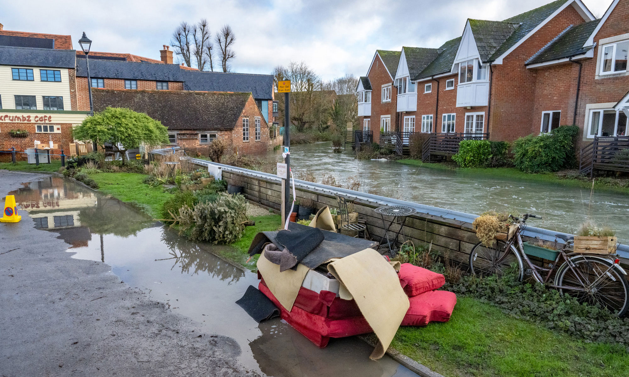 Flooding in Kennet Place Marlborough