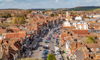 Marlborough High Street from St Peter's